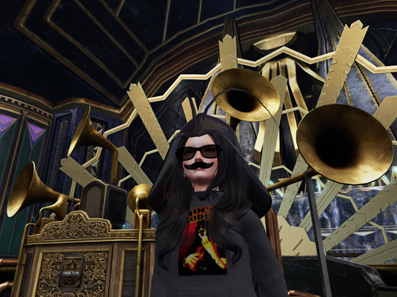 mochimochi41812's tweet image. 最近はあんまりインしてないけど
kowloonで配達ロボになったり
Engine Roomをブラブラしてました

スチームパンク系だとホルンみたいな金管楽器がモチーフのものも多いよね
私もパイプオルガンバックパックとか謎なヤツ作ってました
それにしても配達ロボかわええ
#SecondLife #Kowloon