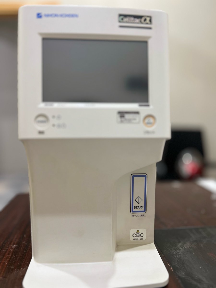 LabexInfo's tweet image. Nihon Kohden MEK 1301, A fully automated latest Japanese Hematology Analyzer in used condition available fo sale.

Feel free to reach us on labex.com.pk or call us at +923339006013 for further information.

#Hematology #CBC #Analyzer #Labex #LaboratoryExpert #Lab
