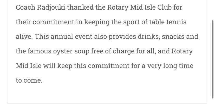 RotaryMidIsle's tweet photo. Online Press 

In the Daily Herald website about our Table Tennis Tournament! 

#recognizeneedstransformlives
#ServiceAboveSelf
#rotaryinternational
#UniteForGood
#rotarymidisle https://t.co/rOlM7JGWmo