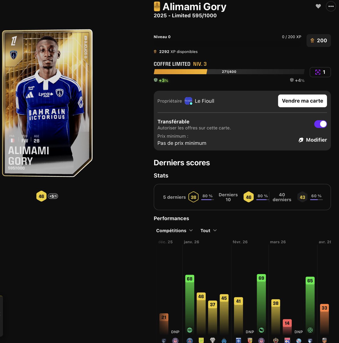 Sorare Fioull tweet media