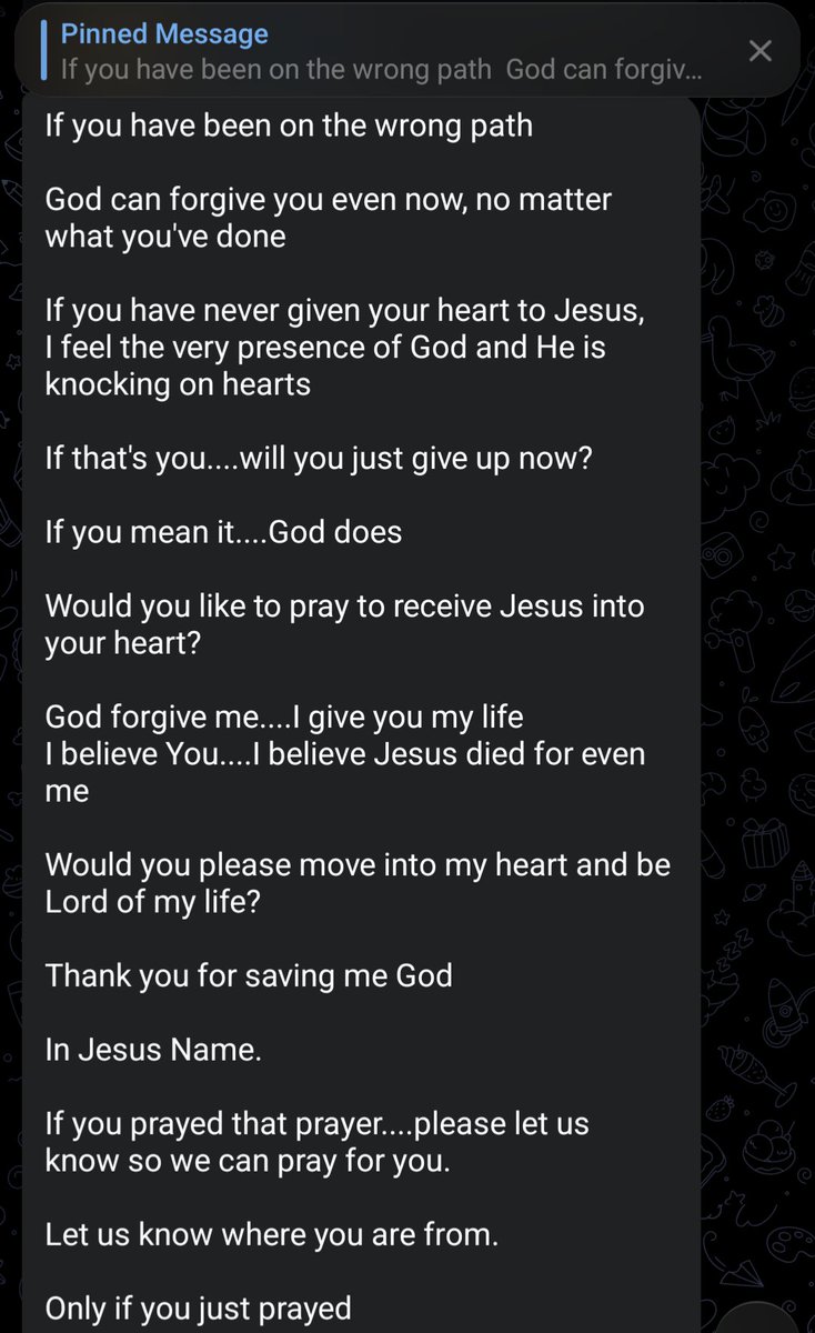 204k+ people have read this pinned post

1078 comments in 2 years

Over 900 new people from around the world asked Jesus to be Lord of their lives

One is a Deacon now and his family in Russia went to see him ordained 

One was a Buddhist monk for 10 years and a Buddhist for 25+