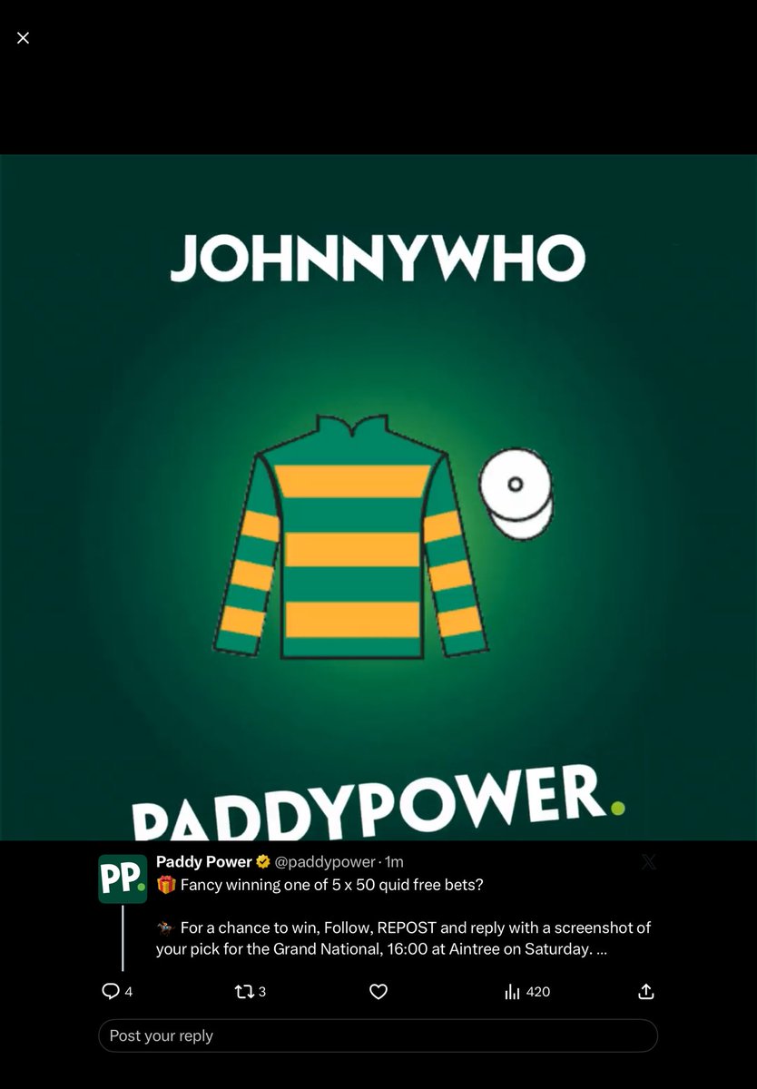 DawesMatthew's tweet photo. @paddypower https://t.co/tQBl4FfLa4