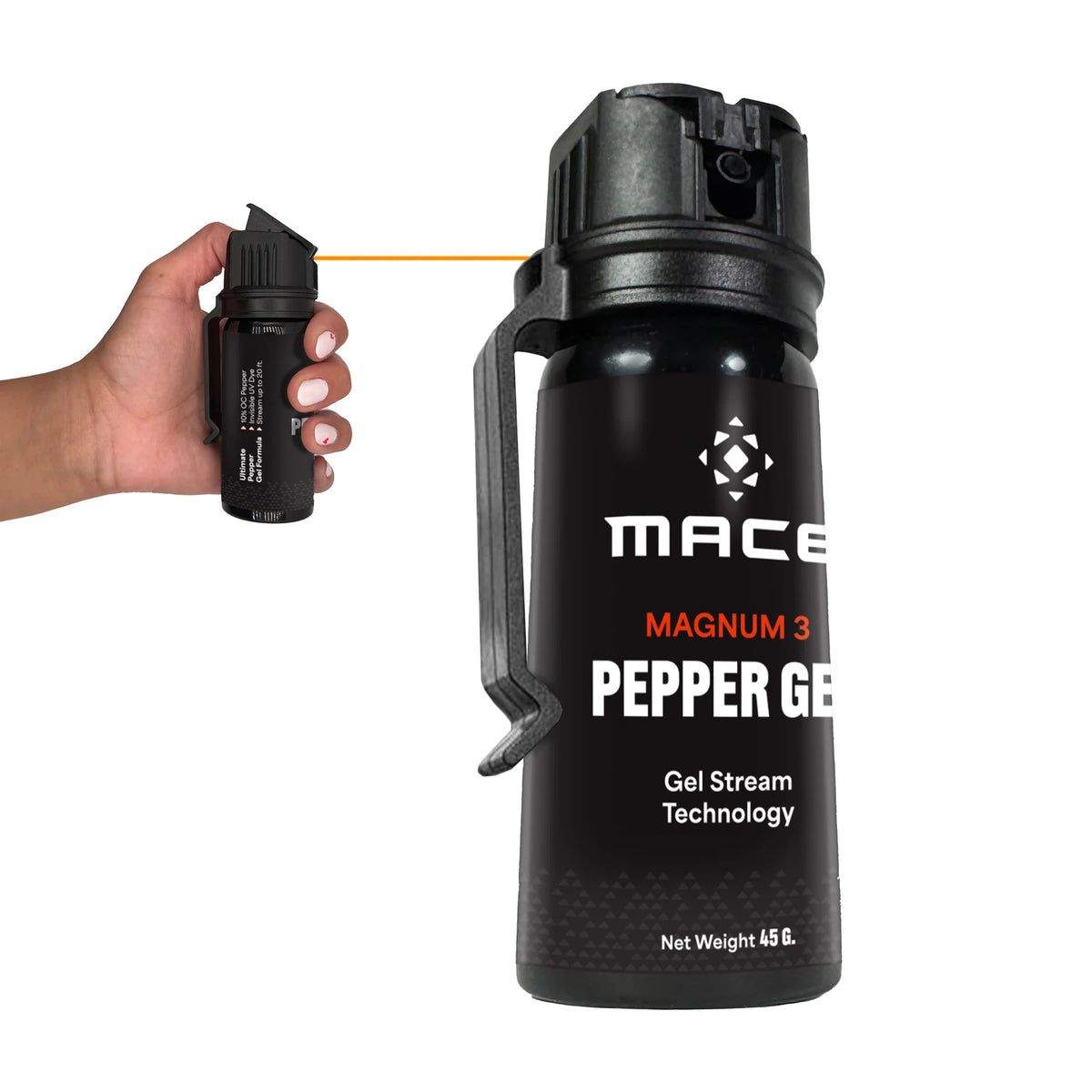 tbotech's tweet photo. Don't let the wind compromise your safety. 🌬️ Mace Magnum 3 Pepper Gel features a sticky 10% OC formula that clings to targets up to 20 feet away with virtually zero blowback. Perfect for indoor or outdoor protection! https://t.co/eKH8b2L2f0 
 #SelfDefense #PersonalSafety #TBOTECH