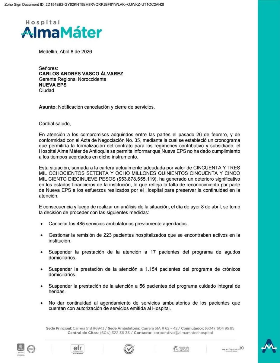 MEDICOS DE COLOMBIA tweet media