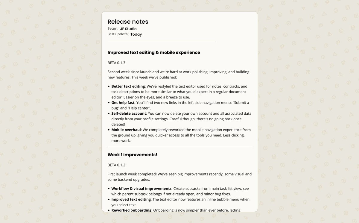 JonathanFors's tweet photo. Before -> After

Redesigned the public page when sharing notes outside of Chik. Way better if you ask me, less opinionated.

#buildinpublic https://t.co/yM5otu5ghE
