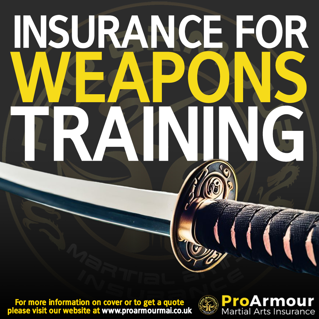 ProArmourMAI's tweet photo. In addition to insurance coverage for standard wooden, plastic, rubber, and blunt weapons, we extend our coverage to include LIVE BLADED WEAPONS training. ⚔️

Get covered today! ✅

Head over to our website at https://t.co/6E76QnxpFR to get a quote today! 🔗

#martialarts https://t.co/bC0GiCsb2N