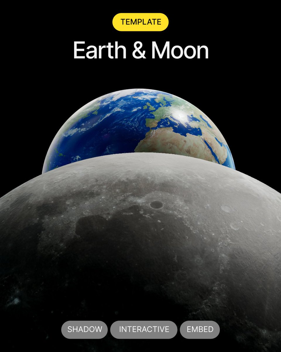 endlesstools's tweet image. 🌍🌑 New template is live. Make it yours. Link in bio. #endlesstools #template #moon #earth #nasa