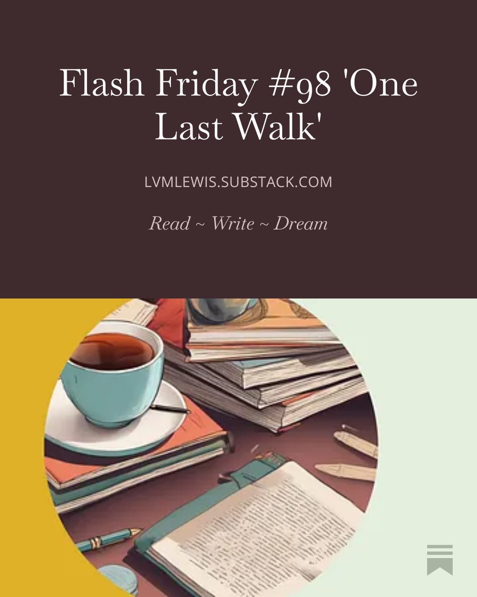 LucyVMLewis1's tweet image. #FlashFriday number 98 now live over on my Substack (link in bio) - we're getting so close to the big 100, exciting times! ❤️✍️👏
This week's story tackles the ever-present human experience of bereavement, something we all have to navigate... 
#writingcommunity
#flashfiction