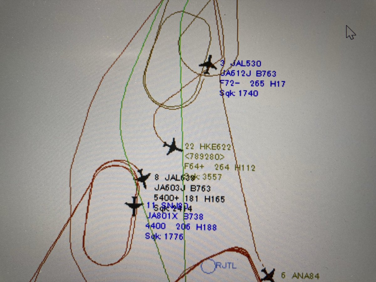 2SC1306's tweet image. でもってHOLDたくさん。
#羽田空港　 #RJTT #ADSB