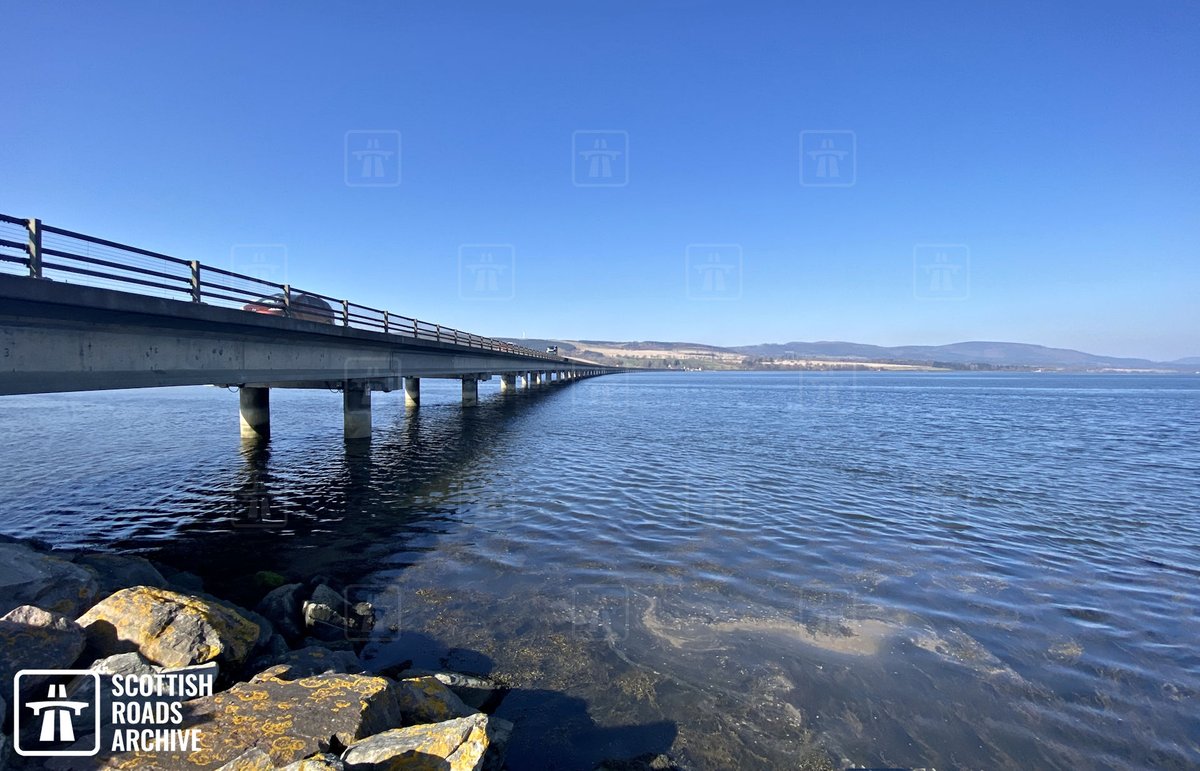 ScotRoadArchive's tweet photo. #OnThisDay in 1979 the A9 Cromarty Bridge was opened to traffic. One of #Scotland's longest bridges, it was designed by Crouch &amp; Hogg and built by Fairclough at a cost of £5 million. The bridge was built as part of an upgrading of the route north of #Inverness. 

#Archives https://t.co/YH9pF5Y92X