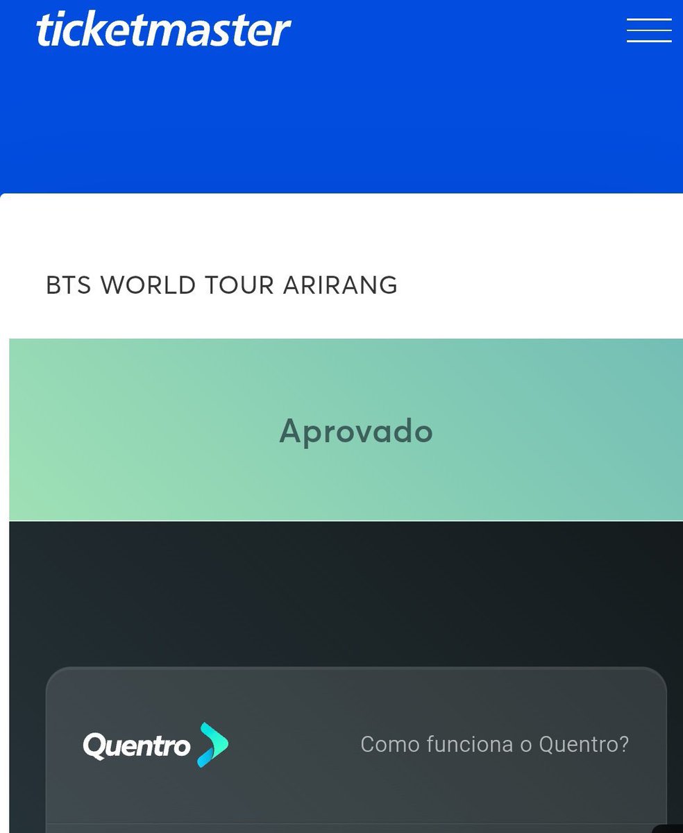 ferrejul87's tweet image. Vendo 4 ingresso bts 

Meia Entrada ( aceito pix e cartão )

Pista , cadeira inferior 

Transfiro pela quentro imediato

tags, vendo, quentro, ticketmaster, bts, tour, vendas, compro,ingressos