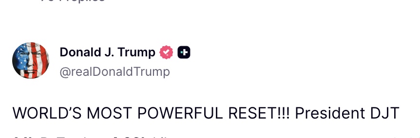 Donald J Trump Posts TruthSocial tweet media