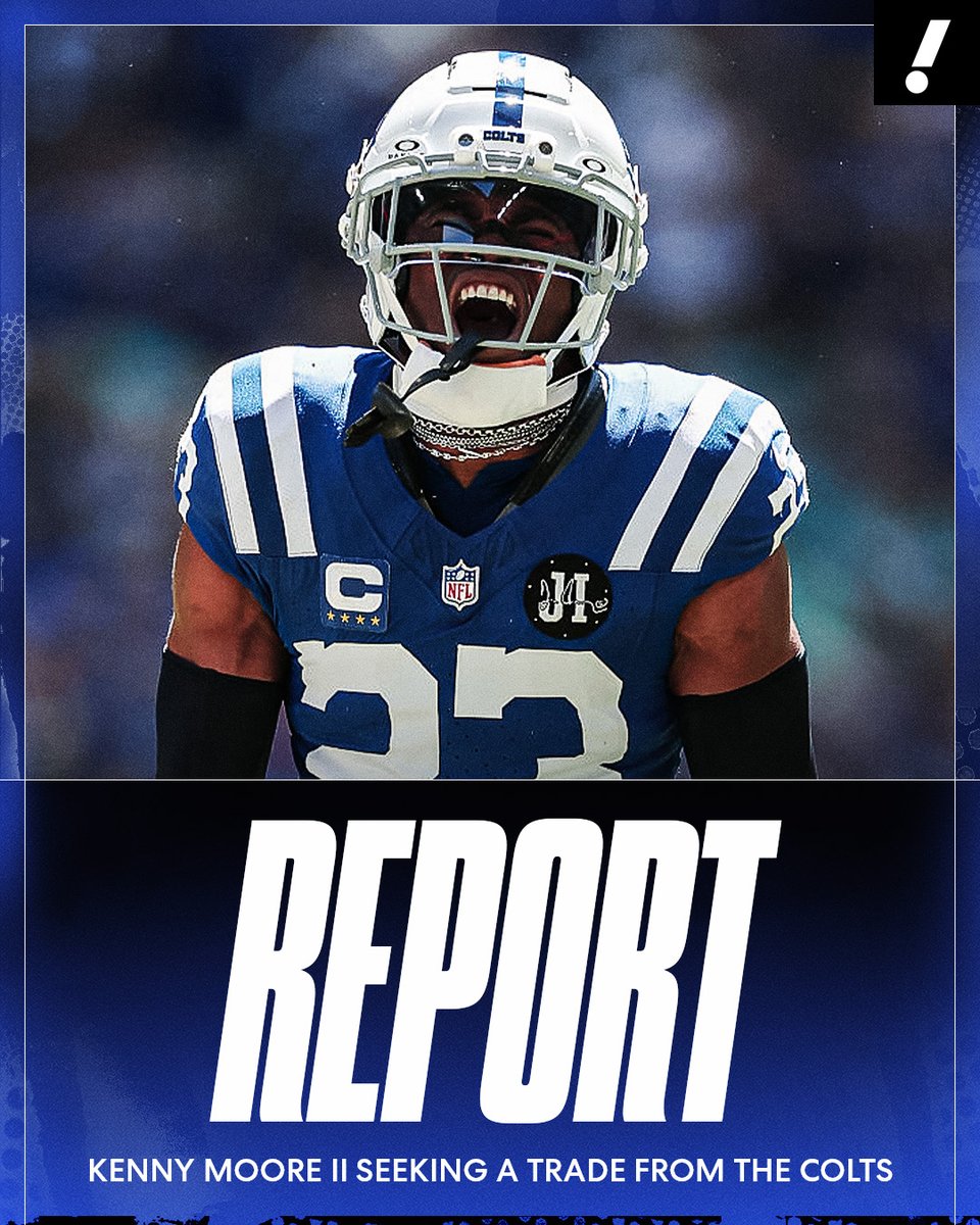YahooSports's tweet image. The Colts and Kenny Moore II have mutually agreed to explore a trade, per @AdamSchefter. 

The veteran CB has 21 INTs in nine seasons with Indianapolis, earning a Pro Bowl selection in 2021.