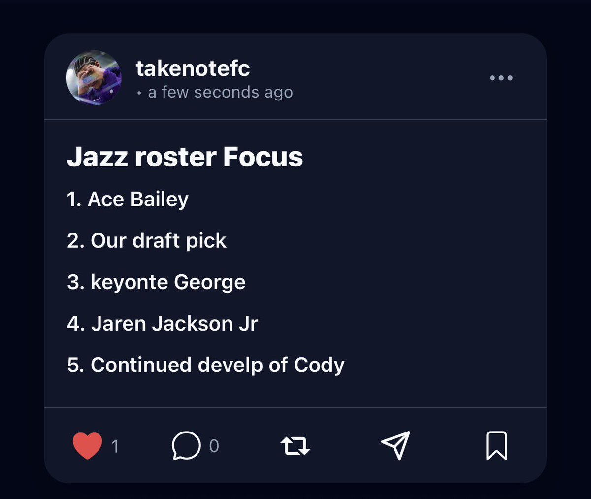 TakeNote FC tweet media