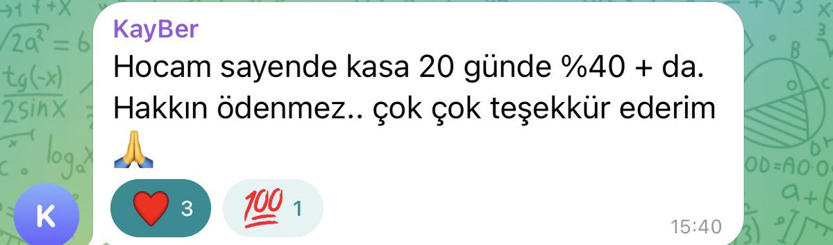 Böyle mesajlar motive ediyor  beni 👇

Ama şunu net söyleyeyim:
❌ Kimseye “al-sat” demiyorum
✔️ Seviye veriyorum

❗ Önemli olan:
• Nerede girdiğin
• Nerede çıktığın
Ben plan veriyorum.

Kazanan da kaybeden de planına göre kazanır.
Plansız işlem yapmıyorsan, doğru yerdesin.