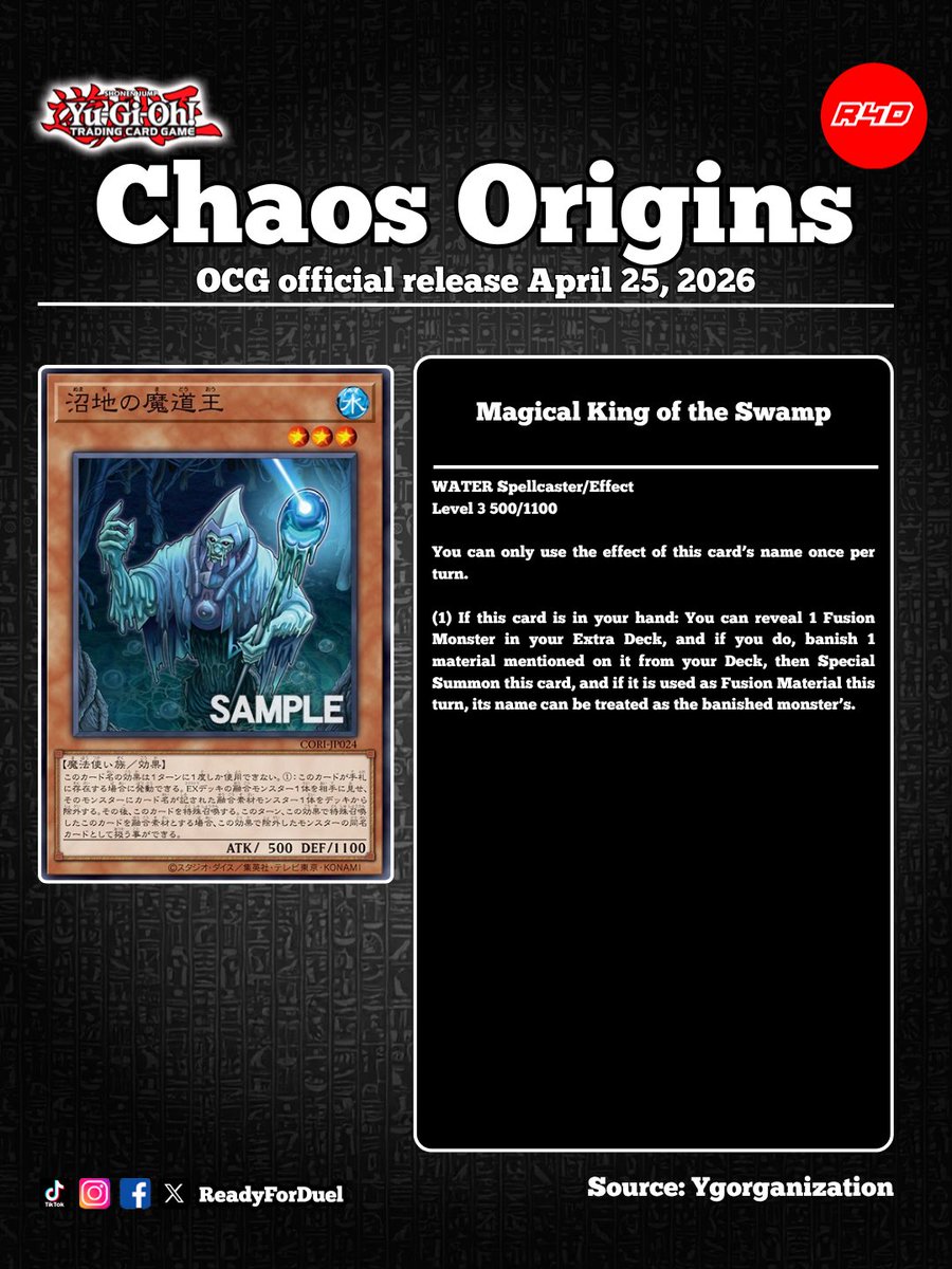 Readyforduel's tweet image. New king of the swamp!
#YuGiOh #OCG #遊戯王 #Readyforduel
