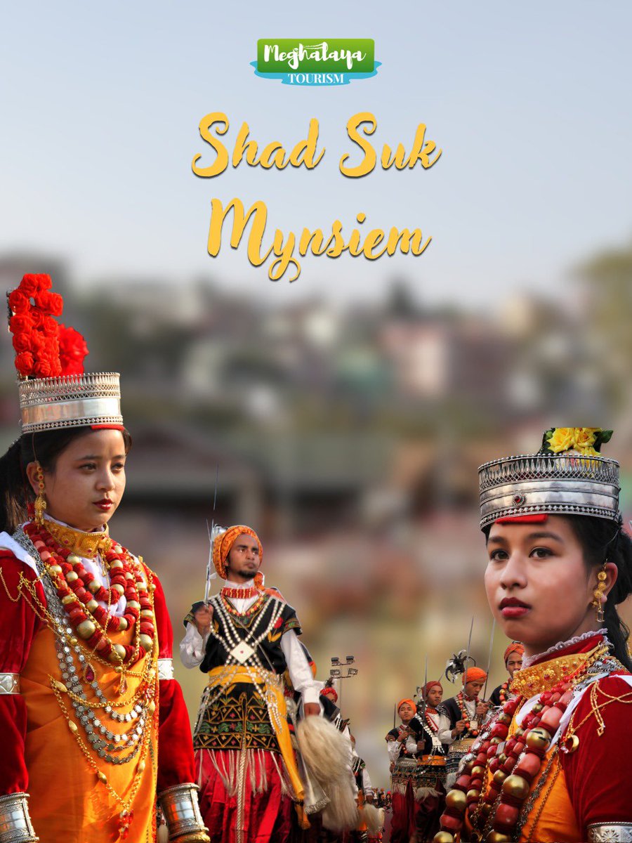 meghtourism's tweet image. Shad Suk Mynsiem, the Khasi “Dance of Joyful Hearts,” celebrates gratitude &amp;amp; culture. 
This year’s festival is from April 11-13, 2026, at Lympung Weiking, Jaiaw.
#meghalayatourism #festival #shadsukmynsiem