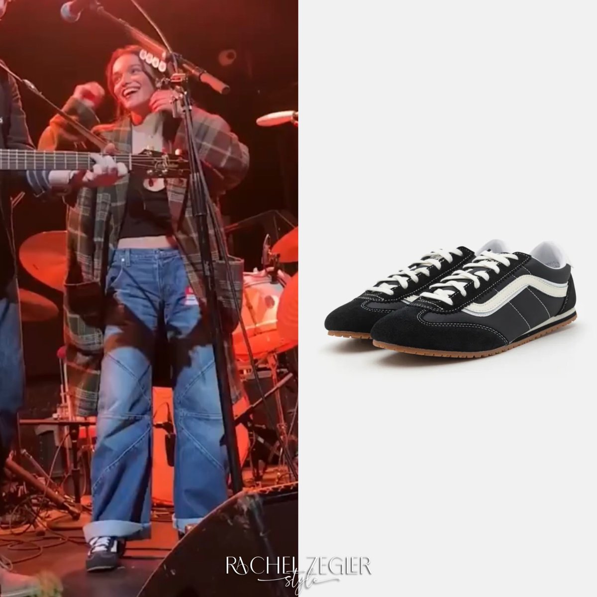 ZeglerStyle's tweet photo. Rachel wore the #UrbanOutfitters ‘Silence + Noise Eva O-Ring Keyhole Halter Top’ (Sold Out) with her #DressedInLala ‘Scorpio 2.0 Half + Half Oversized Coat’ ($138).
She also wore her #EbDenim ‘Low Rise Frederic Jean’ ($170 - On Sale) and her #vans 'Super Lowpro Shoes' ($85) https://t.co/eJocdxWyuC