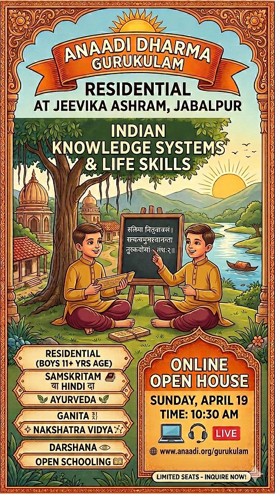 AnaadiFoundation अनादि/ அனாதி DharmaGurukulam tweet media