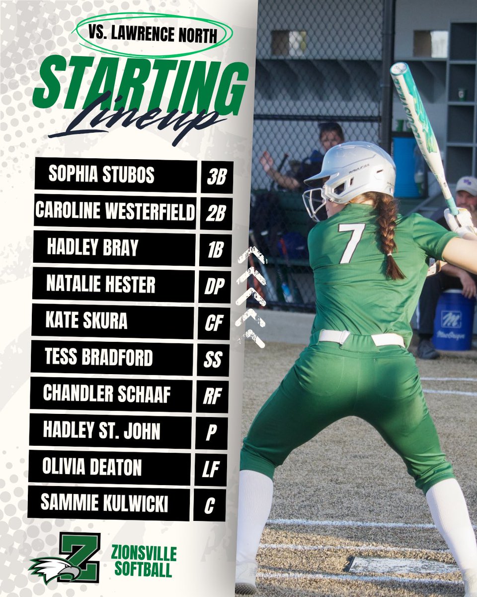 ZCHSSoftball's tweet photo. It’s game day! Let’s get it! 🦅💚 https://t.co/ueDA70cnPe