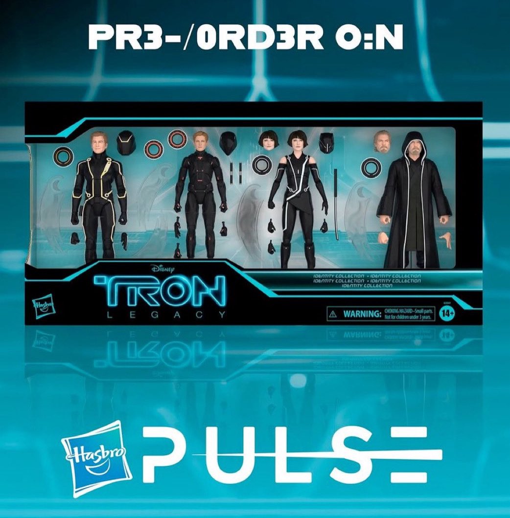 JediJaybird's tweet image. Preorder Jazz, man. Tron Legacy 4pk avaialble for preorder today at 1pm ET on Hasbro Pulse #hasbro #tron #tronlegacy #hasbropulse