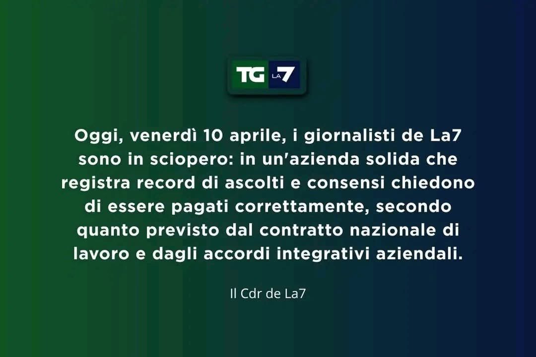 I giornalisti di <a href="/La7tv/">La7</a> in sciopero contro quel bastardo di Urbano Cairo 

#CAIROVATTENE VENDI IL @TorinoFC1906, fino ad allora solo odio per te e stadio vuoto!