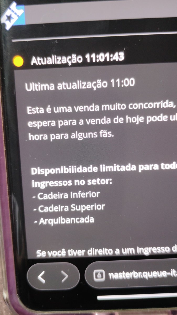 Quando aparece isso, quer disser que não dá mais para comprar?!