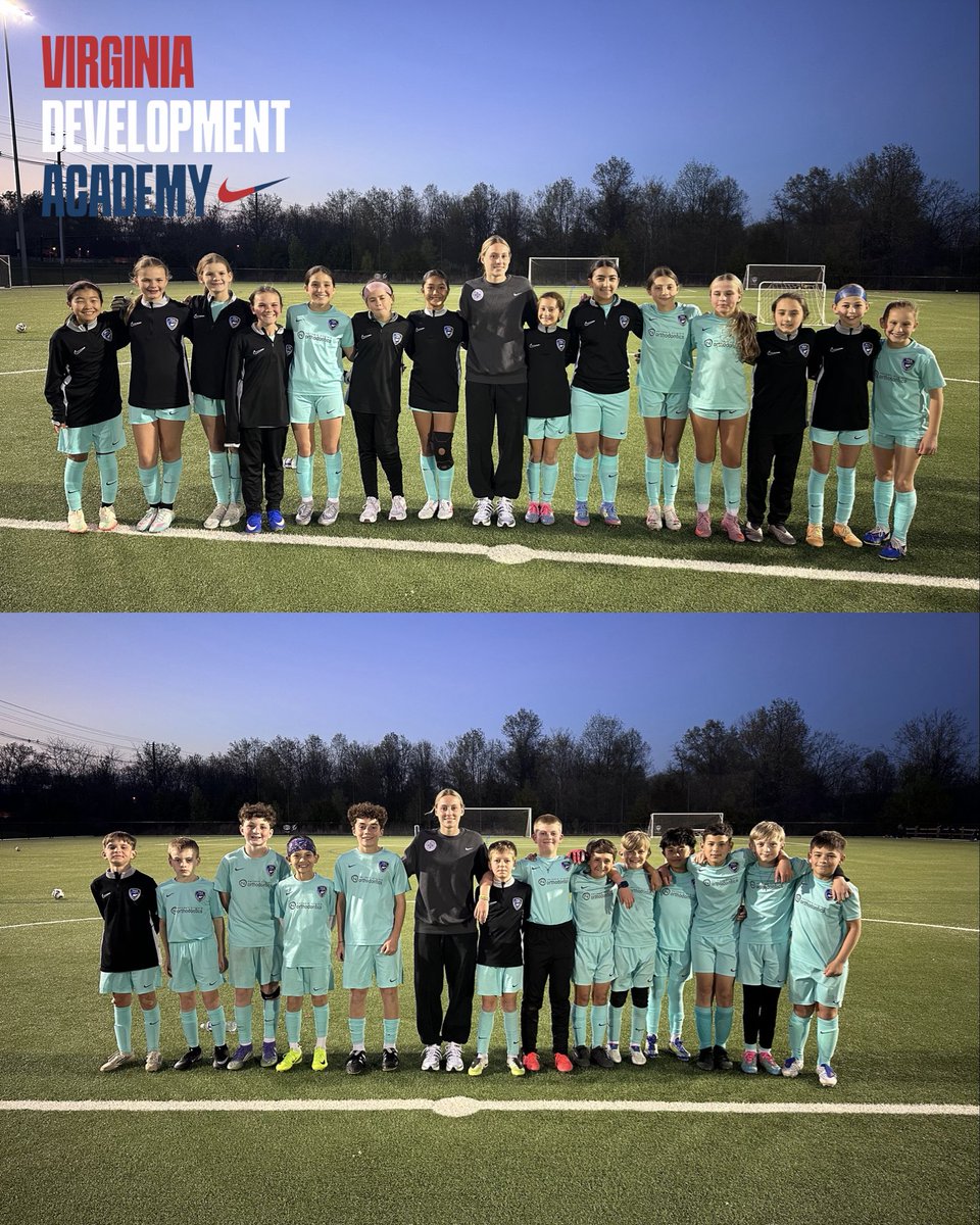 vdasoccer's tweet photo. VDA▶️Pro. 

Last night Racing Lousiville rookie Audrey McKeen was back visiting her home club. She spent the evening inspiring the next generation of players by sharing her journey from these same fields to the pros. She also reunited with her VDA U15-19 club teammates at training. 

#PathwayToPro #VDAFamily