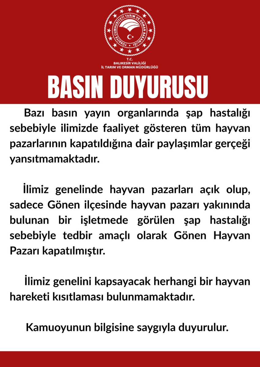 Balıkesir İl Tarım ve Orman Müdürlüğü tweet media