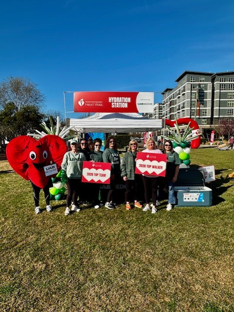 UABCVI's tweet photo. The 2026 Birmingham #HeartWalk was a huge success! ❤️👟 Thanks to you, UAB was named this year’s Top Company, with 45 teams and 490 walkers raising $50,000 to help build a healthier future. Thank you to everyone who walked, donated, and supported us! https://t.co/khi8tMvvDJ