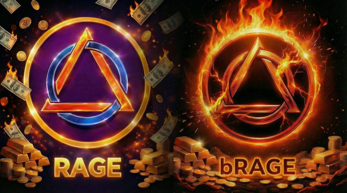 theRageProtocol's tweet photo. bRAGE coming in hot 🔥

Here's why it's different from $RAGE, and why that matters:

RAGE is a reserve asset. Its supply expands as the protocol grows: every new investment mints fresh RAGE, but always above the current Backing Per Share floor. Each mint is accretive, pushing BPS higher. More capital in means stronger backing per token.

bRAGE is built on a completely different foundation.
There's only one way to create it: burn RAGE, permanently.

Not every holder burns. Once they do, those tokens are gone from circulation forever. That's why $bRAGE supply grows much more slowly than $RAGE and gets relatively scarcer over time.
That scarcity sets up two reasons for bRAGE to trade at a premium:

- Simple rarity: Fewer tokens in existence as time passes.
- The Fountain: Lock bRAGE permanently into The Fountain and earn a fixed yield paid in $RAGE. Real, ongoing yield backed by the protocol's mechanics.

To get that premium, whether you want Fountain yield or just bRAGE because it's scarcer, you have to buy $RAGE on the open market and burn it.

Every burn does two things at once: permanently reduces RAGE's circulating supply, and increases BPS for every existing $RAGE holder.
So the premium on bRAGE doesn't just benefit bRAGE holders. It creates continuous buy-and-burn pressure that strengthens RAGE itself.

RAGE expands as the ecosystem grows.
bRAGE is proof-of-burn, scarcer by design, carrying yield and governance utility.
They compound each other.

With HESTIA and UltraRound already live, bRAGE is the next piece that connects everything.