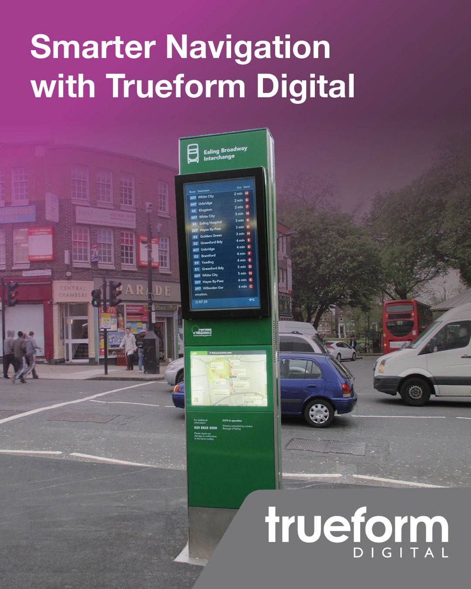trueformdigital's tweet photo. Trueform’s digital wayfinding delivers clear, interactive guidance, from touchscreens to real-time passenger info.
Smart, durable, UK-made solutions for connected, user-friendly spaces.
https://t.co/h2MS0YiE0U
#DigitalWayfinding #SmartCities #UrbanMobility #PassengerInformation https://t.co/XRM5P0ctwp