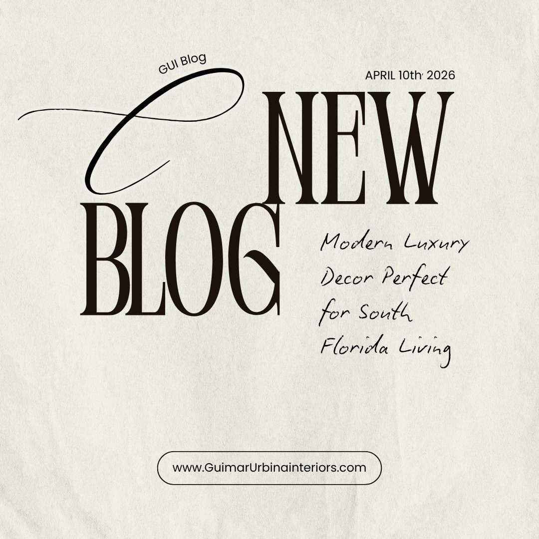 GuimarUrbina's tweet image. 🏡 Discover how to infuse your home with modern luxury decor that perfectly suits South Florida living! From chic styles to practical tips, we’ve got you covered. Don’t miss out! 🌟 Read more here GUI Blog "link on Bio" #HomeInspiration #LuxuryLifestyle #DecorGoals