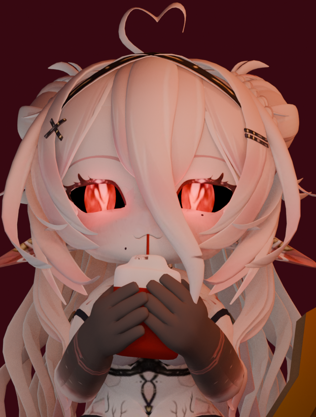 ZRelozer's tweet photo. cherry juice (@Velxhian ) #3d #modelling #Vampire #fanart #Vtuber https://t.co/6K2WsGJsLR