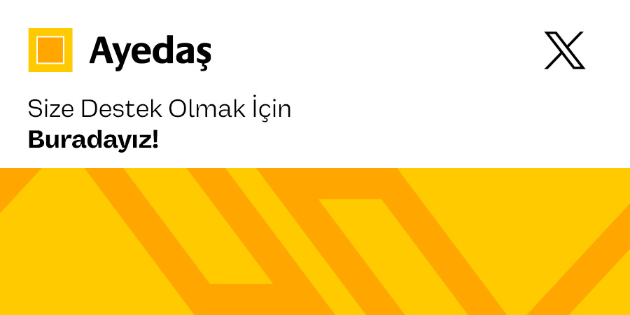 Ayedaş Destek tweet media