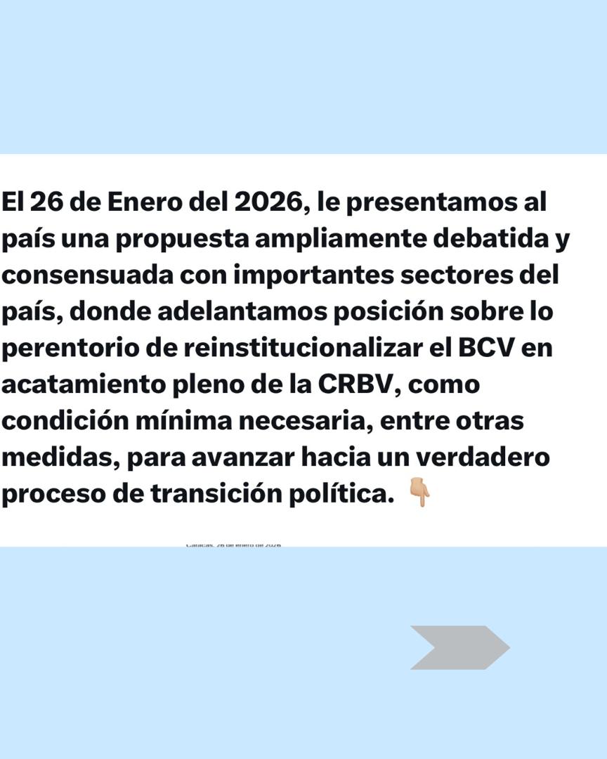 MPVCojedes_'s tweet photo. ✅Levantamiento de Sanciones al BCV https://t.co/KrKuoaTLUN