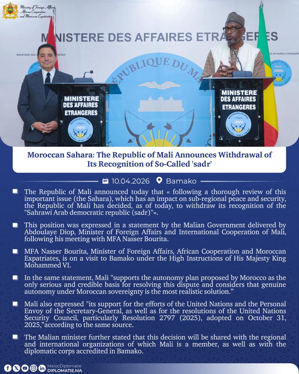 Moroccan Diplomacy 🇲🇦 tweet media