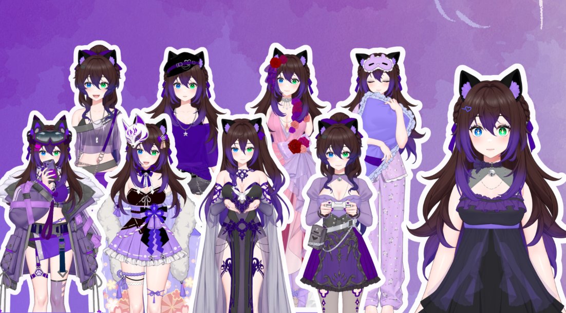 SilyukiVT's tweet image. Regarde moi cette collection de tenu merci à @Akizone et @MeezieLive2d pour toute ces majs 💜
Quelles sont vos préférées ?
#customizable #Prism #live2d #vtuberfr #vtuber #clothes #outfits