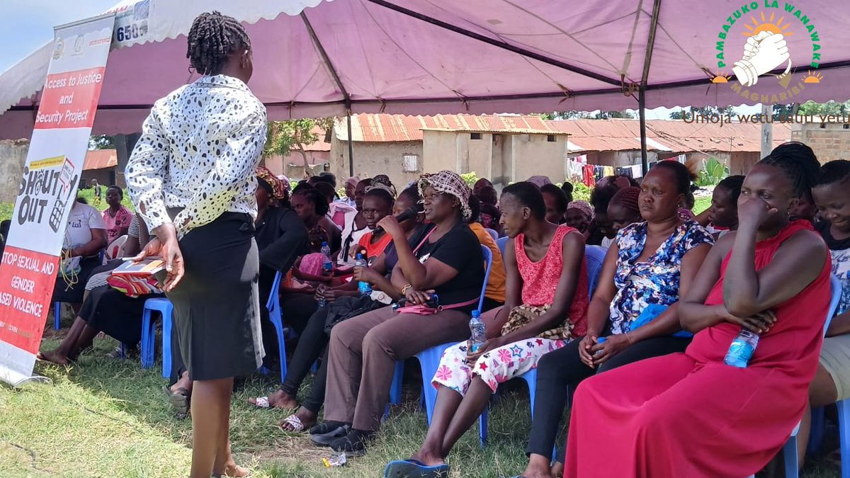 PMagharibi's tweet photo. Empowering women &amp; girls through awareness and action 
PALAWAMA’s sensitisation forum brought together stakeholders to address GBV, share solutions, and strengthen community support systems.
#EndGBV #PALAWAMA #WomenEmpowerment https://t.co/Ur5p9LB0Mr
