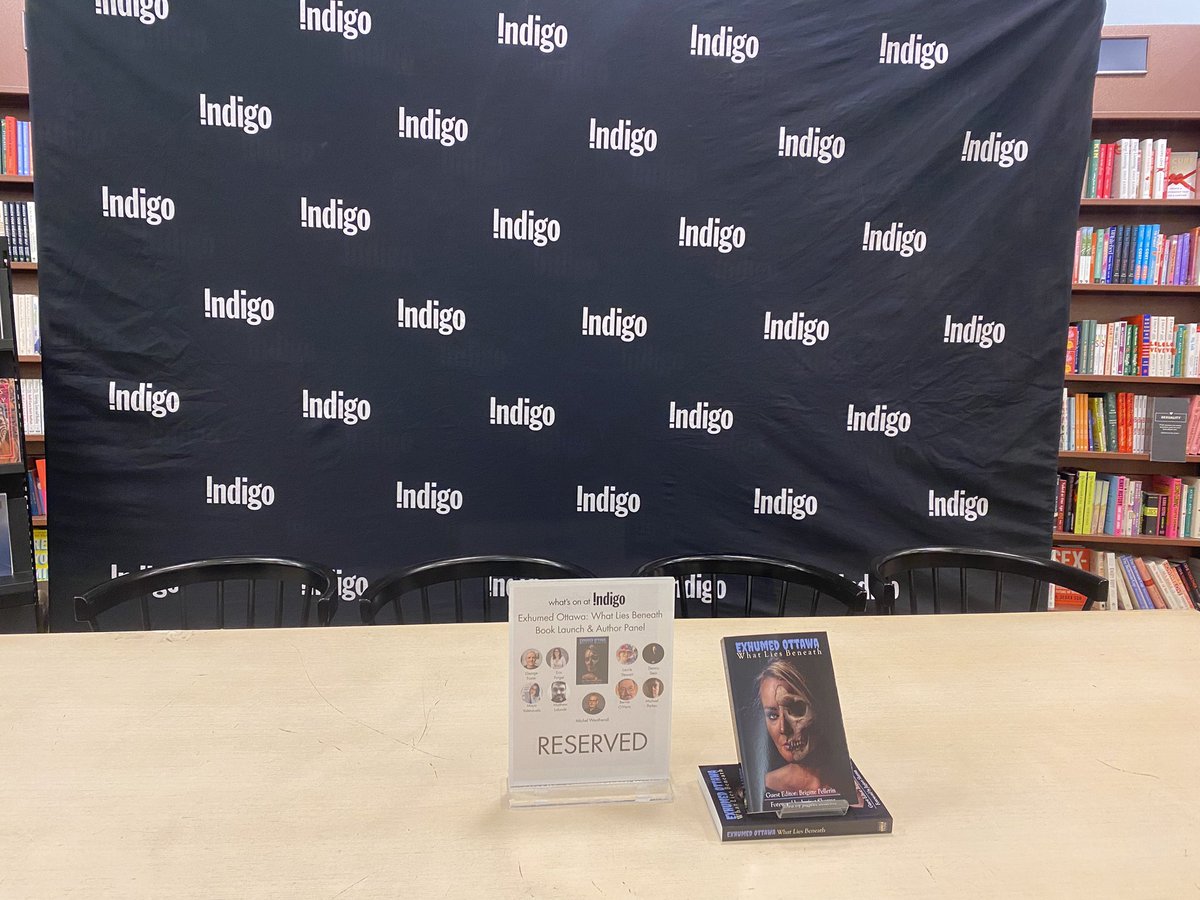 PichaelMarkes's tweet image. Yesterday’s book launch for the Exhumed Ottawa: What Lies Beneath anthology went great!

We had an interview panel and then opened questions to the audience. I got to meet a bunch of authors and signed some books.

Overall a fun outing.

#BookLaunch #ExhumedOttawa