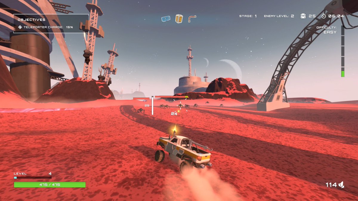 JamesBerkelmans's tweet photo. Our indie action-roguelite where you play as a space truck killing bug monsters and tetris-stacking loot with powerful effects. 

https://t.co/J0QSwKQ1z8

#indiegame #screenshotsaturday #steam https://t.co/MGIgOVg9NS