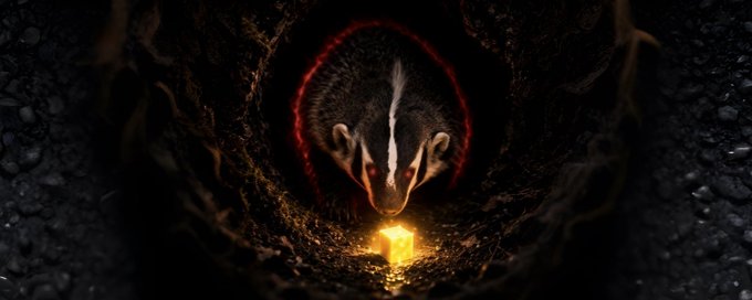 Hodlflow's tweet photo. Oreo, the badger, has almost 6m views in a few hours and is going viral because she looks like an animal crawling out of its hole in a horror movie.

The funny thing is that the owner of Oreo says the only way to get her to come out of her cave is to bring her an offering... CHEESE.

Instagram:https://t.co/SnQgHAaVpE
