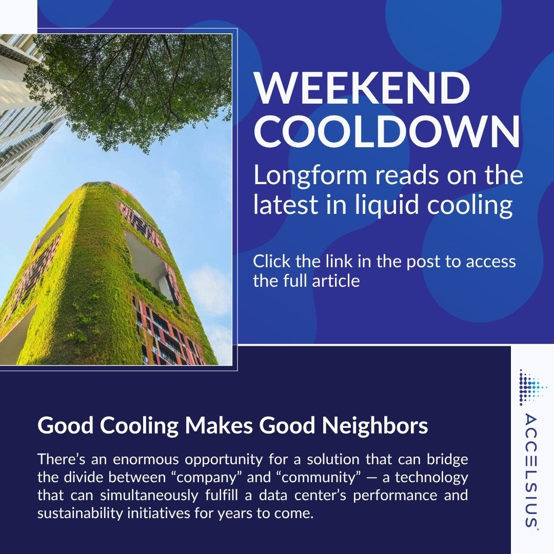 In today's iteration of the "Weekend Cooldown," Jordan Sutlive explores a cooling technology that addresses both data centers' performance demands and community concerns over water and power usage.

READ MORE: accelsius.com/?utm_source=x&…