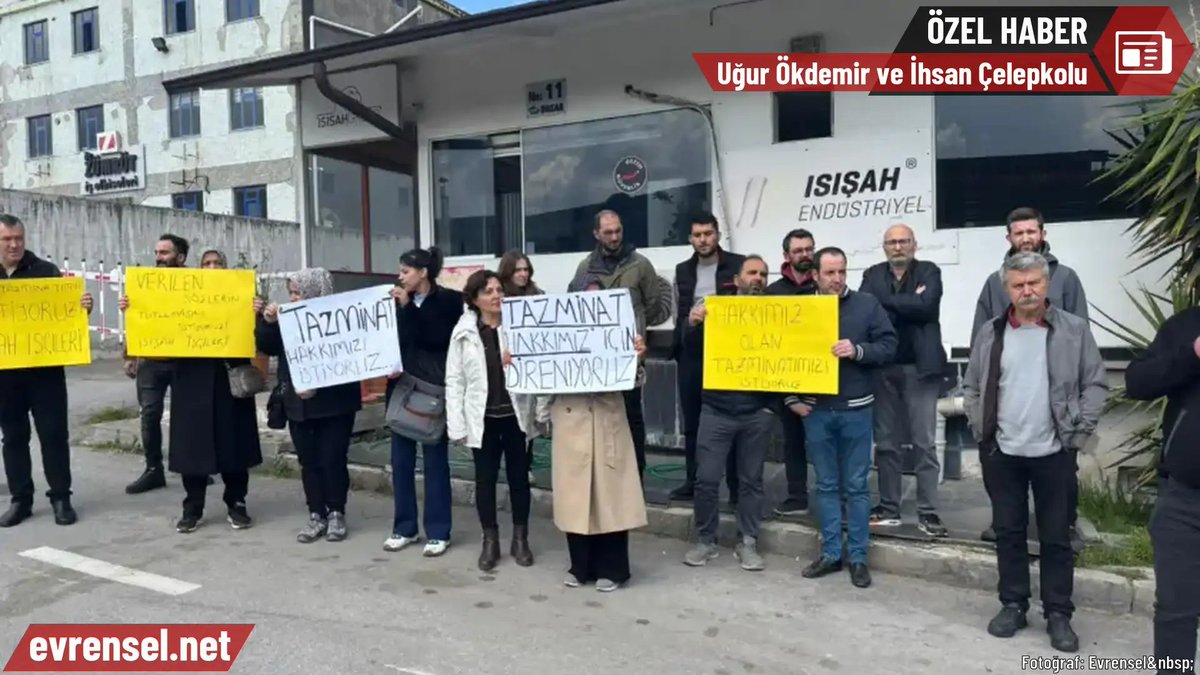 Bursa’da Isışah fabrikasında işten çıkarılan işçiler, aylardır ödenmeyen kıdem tazminatları için yeniden eylem yaptı: 

“Hakkımız olanı istiyoruz”

Uğur Ökdemir (<a href="/ugurokd/">Uğur Ökdemir</a> ) ve İhsan Çelepkolu (<a href="/CelepkoluI30808/">Ihsan çelepkolu</a> ) haberi 

evrensel.net/haber/5979081/…