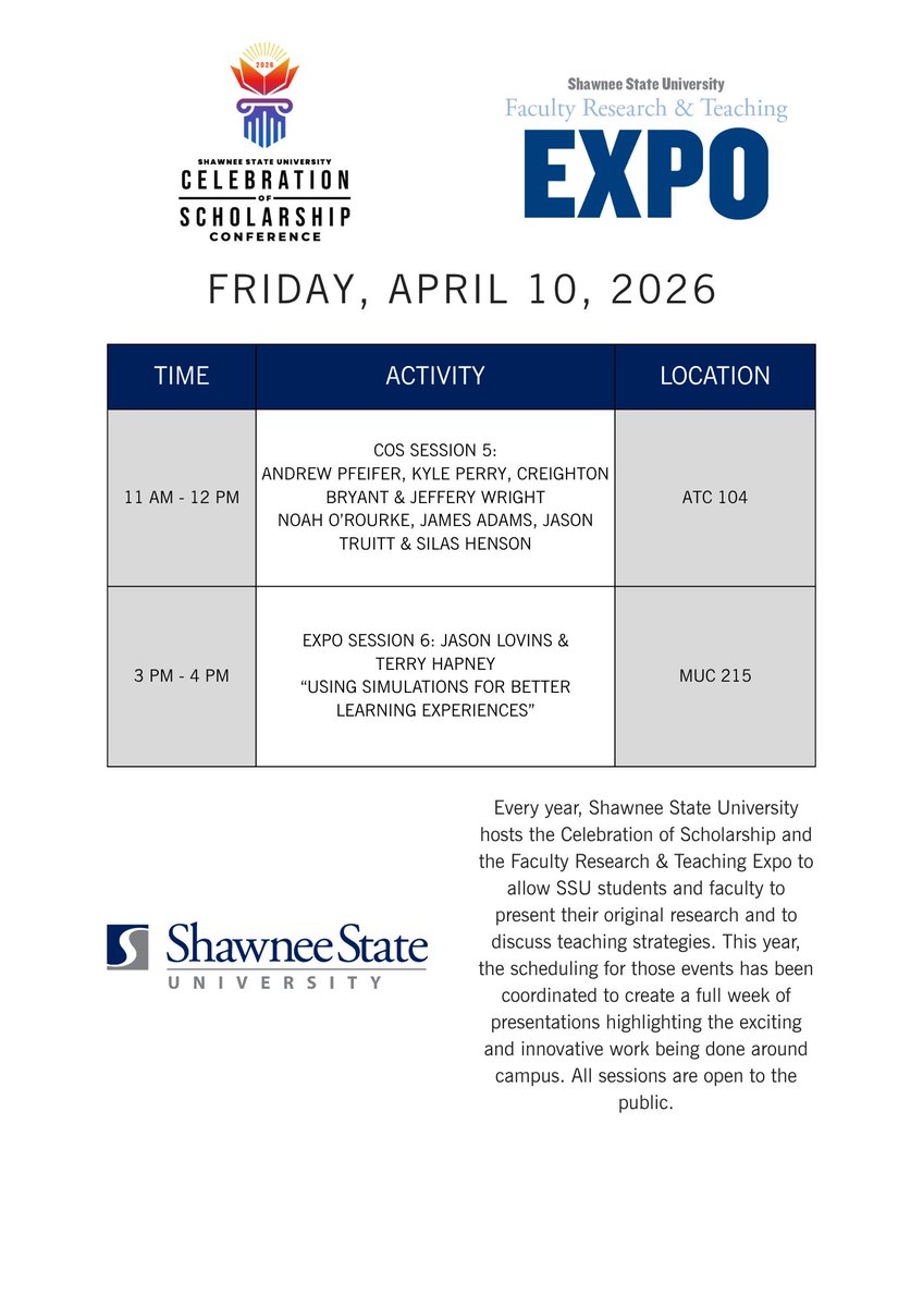 Shawnee State University tweet media