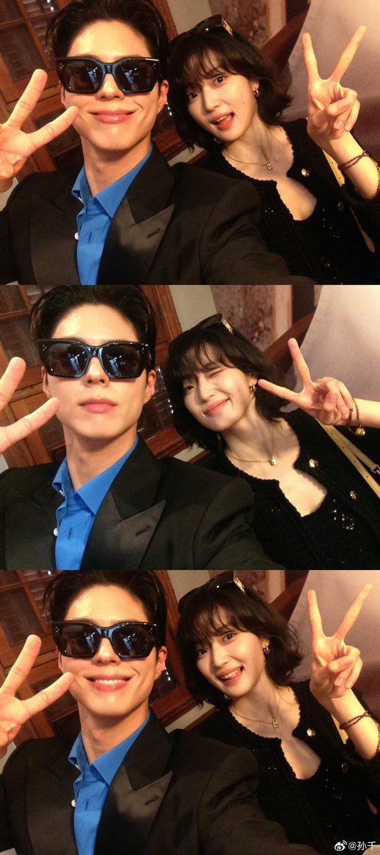 260410 CELINE上海张园品牌活动

演员孙千微博更新宝剑合照📸
<a href="/BOGUMMY/">박보검</a> 

🔗 weibo.com/5983451319/528…

#朴宝剑 #ParkBoGum #박보검 
#CELINE
