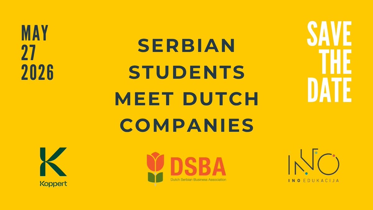 KakoNaMaster's tweet photo. Studiraš u Holandiji, Belgiji ili Luksemburgu? 
Vreme je za sledeći korak u karijeri.
Upoznaj kompanije, profesionalce i napravi kontakte koji znače.
📅 27. maj
📍 @Koppert 
Prijava👉https://t.co/EhaUnazaIW https://t.co/u3LZYXthkS