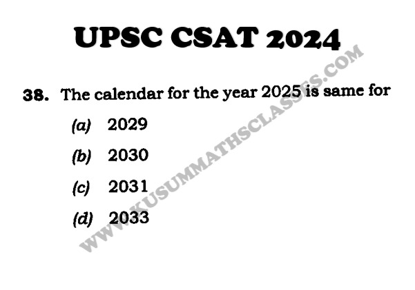kusumclasses's tweet image. Watch the solution here:- youtu.be/lbffO4RDtN4

#UPSC, #CSAT, #UPSC2026, #UPSCCSAT, #UPSCPrelims2026, #CSATStrategy, #UPSCPreparation, #UPSCAspirants, #Prelims2026, #CSATPreparation