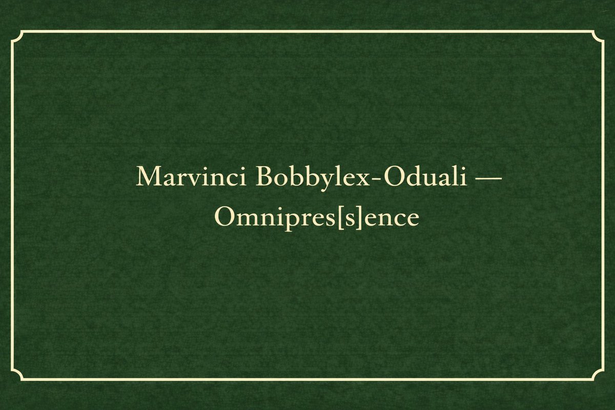"Omnipres[s]ence", by poet <a href="/marv1nci/">🐻☘️</a> , is out now! Go read it on our Substack: larotondereview.substack.com/p/omnipressence