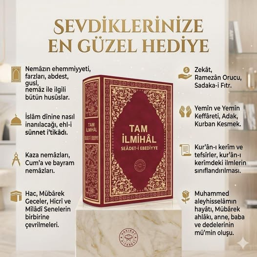 muammerdabanlo2's tweet photo. Sevdiklerinize En Güzel Hediye
Sipariş vermek için @hakikatkitabevi internet sitesine hikayeden ulaşabilirsiniz efendim.
#HakikatKitabevi #EhliSünnet #islam #İslamiyet #Sunni #Müslüman #AbıHayat #HuzurPınarı #PeygamberEfendimiz #Resulullah #HadisiŞerif #KuranıKerim https://t.co/M0Dg1E6htq